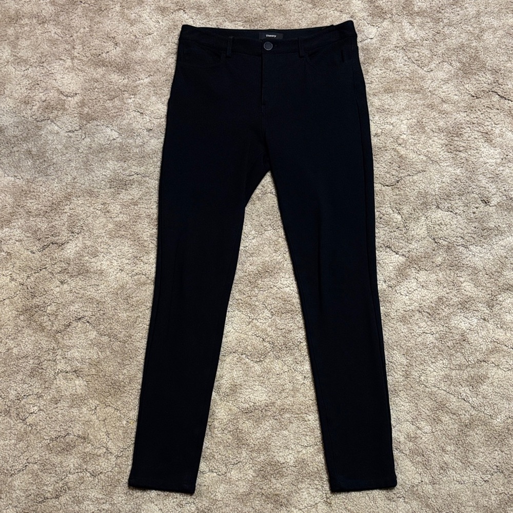 Theory Black Slim Fit Pant